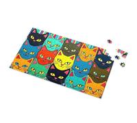 4 Year Old Girl Birthday Gifts Colorful Cats: A Vibrant Art Collection Picture Puzzle Puzzles For Adults 500 Pieces Puzzle 1000 Pieces(1000PCS)