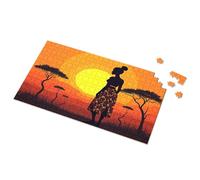 4 Year Old Girl Birthday Gifts Sunset Serenity: A Woman'S Floral Journey Picture Puzzle Puzzles For Adults 500 Pieces Puzzle 1000 Pieces(500PCS)