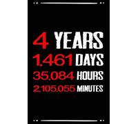 4 years 1461 days funny Sober Anniversary journal notebook gift, sobriety anniversary journal for man woman: AA NA OA Sobriety addiction recovery ... support journal gift for sober people