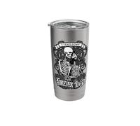 4 Years Down Forever to Go Gothic Couple 4th Anniversary Stainless Steel Insulated Tumbler