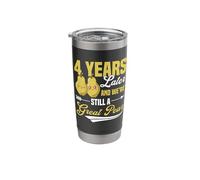 4 Years Later Still A Great Pear 4th Wedding Anniversary Stainless Steel Insulated Tumbler