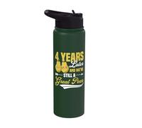 4 Years Later Still A Great Pear 4th Wedding Anniversary Stainless Steel Insulated Water Bottle