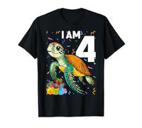 4 Years Old Birthday Sea Turtles Boy Girl Turtle T-Shirt