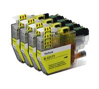 Go Inks 4 Yellow Ink Cartridges to replace Brother LC3217Y Compatible/non-OEM for Brother MFC Printers