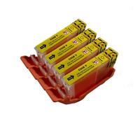 4 Yellow PerfectPrint Compatible Ink Cartridge Replace CLI-8 for Canon iP4200 IP4300 iP4500 iP5100 iP5200 iP5200R iP5300 MP500 MP530 MP600 MP600R MP610 MP800 MP800R MP810 MP830 MP950 MP960 MP970 MX850 Printer