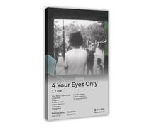 4 Your Eyez Only Rapper J Cole Album Cover Poster Canvas Poster Wall Art Decor Print Picture Paintings for Living Room Bedroom Decoration 20x30inch(50x75cm)
