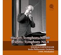 モーツァルト : 交響曲 第40番 | ブラームス : 交響曲 第4番 (Mozart : Symphony No.40 | Brahms : Symphony No.4 / Wilhelm Furtwangle | Berlin Philharmonic Orchestra (1949, Wiesbaden)) [CD] [国内プレス] [日本語帯・解説付]