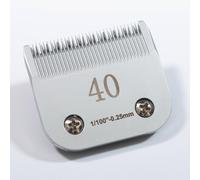 #40 0.25mm Cut Length Dog Grooming Clippers Blade, Detachable Professional Pet Clipper Blades Compatible with Oster/Andis/Wahl KM/Conair A5