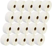 40,000 Compatible Zebra 38mm x 25mm White Direct Thermal Labels (2000 Labels per Roll) for Zebra Type Printers - Twenty Rolls