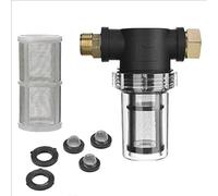 40 100 Mesh Garden Hose Filter for Pressure Washer Inlet Water Inline Sediment 3/4" Connector Garden Hose Filter Attachment Hard Water