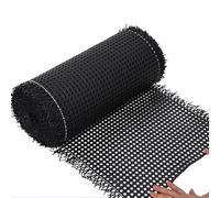 40-100cm Width Rattan Sheet Black Cane Webbing Roll,Plastic PE Handwoven Open Mesh Weaving Material, Synthetic Wicker Fabric Caning Supplies for Furniture Repair DIY Craft(18inx50ft)