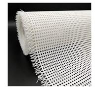 40-100cm Width White PE Rattan Cane Webbing Roll,Plastic Rattan Fabric Open Mesh Weaving Material,Synthetic Prewoven Wicker Sheet for DIY Caning Furniture Decor Projects(24inx4.9ft)