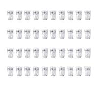 40/100Pieces Clear Clips Clamps Sticky Clips for Quick and Neat Arrangement of Note and Reports in Any Space Easy Hanging
