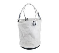 40 * 30cm Large Bucket Tool Bag Multi Portable Canvas Storage For Framer Woodworker Electrician Mechanic For Easy Tool Access(White)
