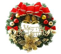 40/30cm Round Christmas Wreath For Front Door Fireplaces Garlands Window Wall Ornament Home Decor 2024 Navidad Holiday Home Decor