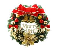 40/30cm Round Christmas Wreath For Front Door Fireplaces Garlands Window Wall Ornament Home Decor 2024 Navidad Christmas Decorations