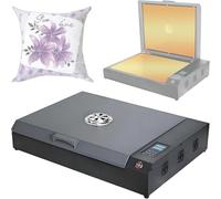 40*32cm Portable DTF Printer Dual Heating, DTF Multicolor Fabric Printer, Dual Heating Plate Uniform Heating Technology, Maximum Temperature 200°C/392°F, Maximum Time 999s, for A3-sized PET Film