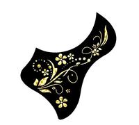 40/41 Inch Acoustic Guitar Guard Plate Anti-scratch Plate PVC Guitar Sound Hole Sticker Acoustic Guitar Pickguards (Color : 04)