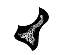 40/41 Inch PVC Folk Classical Guitar Pickguard Anti-scratch Plate Guitar Pickguard Sound Hole Sticker Acoustic Guitar Pickguards (Color : 02)