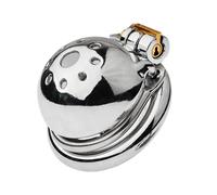 40/45/50/55Mm Male Metal Chastity Device Sm Bondage Penis Ring Lock Restraint Padlock Cock Cage Men Gay Sex Toy Chastity Cage White 40Mm