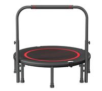 40/48 Inches Tpoline With Security Armrests, Foldable Rebounding Tpoline, Heavy Duty Jumping Mat And Spring Cover Padding For People, Fitness Rebounder, Indoor Outdoor(40 inches)