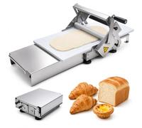 40.5" Foldable Manual Dough Sheeter Machine, Stainless Steel Tabletop Pastry Sheeter with 56 Adjustable Thickness Settings, 0-25mm Dough Roller for Pizza, Croissant, Puff Pastry, Pasta & Bakery Making