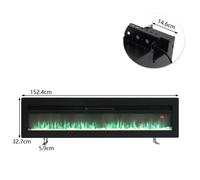 40/50/60/70 Inch Electric Fireplace with 9 Flame Colour and Remote Control