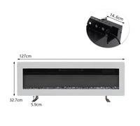 40/50/60/70 Inch Electric Fireplace with 9 Flame Colour and Remote Control