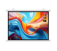 40 50 60 72 84 100 inch Manual Pull Down HD Movie Screen, 4:3 16:9 Lightweight Projector Screen for Home Theater Outdoor Indoor(84" (4:3))