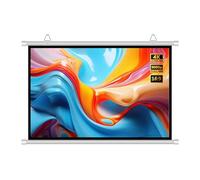 40 50 60 72 84 100 inch Manual Pull Down HD Movie Screen, 4:3 16:9 Lightweight Projector Screen for Home Theater Outdoor Indoor(50" (16:9))