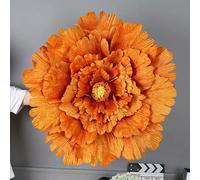 40/50/60/80cm Large artificial flowers Peony Wedding background Decorative flower branches silk flowers wall for home decoration-Gold-50cm