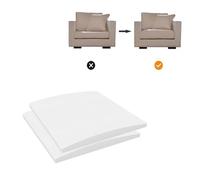 40/50/60cm Square Couch Cushion Repair Replacement Sofa Couch Support for Sagging Seat,White High Density Foam Sheet Couch Cushion Support Sag (2,40x40cm)