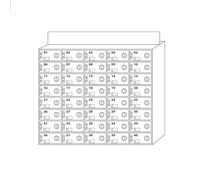 40/50 Slots Mobile Phone Locker Box Lockable Acrylic Storage Cabinet Wall-Mounted Cell Phone Storage for Offices Schools Events - Secure & Organized Solution