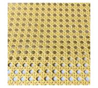 40-55cm Width Plastic Webbing Indonesian Rattan Roll Wall Decoration Furniture Repair Chair Table Durable Waterproof Material(Yellow,40x250cm)