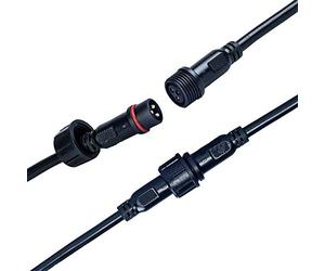 40/60/100/200/300CM 3PIN 18AWG 5A Male to Female Waterproof LED Strip Light Extension Cable Wire (2M)