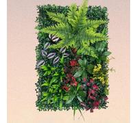 40 * 60cm Grass Plant Wall Panel,2PCS Artificial Plant Living Wall Panels,Plant Decorative Flowers for Home Garden Office Shop Café Wedding Decor,A1