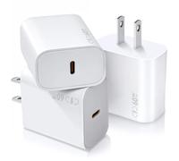 40-60W USB C Charger Block for iPhone 17 Fast Charging,3Pack USB Type C Charger Blocks Max Output 60W Fast Charging Compatible with iPhone 17/17 Air/16/15 Pro/Pro Max/14/13/12iPad Pro/Air/Mini/AirPods