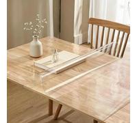 40.6x350.5 cm,Clear Table Protector Cover, Anti-Scratch Vinyl Table Pad（3mm）