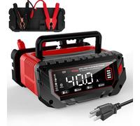 40 Amp Battery Charger, 6V/12V/24V Smart trickle Charger,car Battery Charger,Lithium, Lifepo4, Lead Acid (AGM/Gel/SLA...) Battery maintainer, desulfurizer, for:car, Boat, Motorcycle,Lawn mowers..