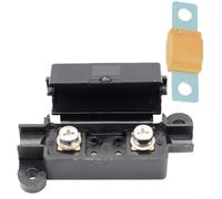 40 Amp In-Line Fuse Box Holder with 16mm² Cable, ABS & Copper for MIDI Fuse Block for Caravan Marine Dual Audio Systems, 32V DC Stable Performance Protection(40A orange)
