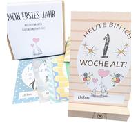 40 Baby First Year Milestone Cards for Boys and Girls Unisex