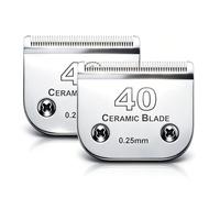 #40 Blade Dog Grooming Blades Compatible with Andis/Wahl/Oster Clippers