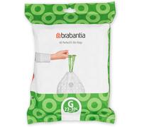 40 Brabantia Perfectfit Bin Liners Thick Plastic Trash Bags with Handles