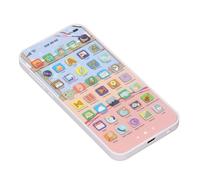 40 Buttons Touchscreen Multifunctional Early Education Machine for Toddlers, with 3D Buttons and Children's Phone Functions for Language Learning (Pink)