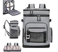 40 Can Insulated Cooler Backpack - 30L Leakproof Lightweight Cool Bag for Picnic,Beach,Camping, Hiking & Travel, Waterproof EVA Material, Advanced Cooling Technology Portable Cooler Box for Outdoor