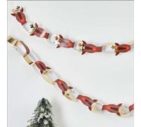 40 Christmas Reindeer Paper Chains, DIY Christmas Decorations, Childrens Paper Chains, Christmas Crafts, Christmas Party Decoration