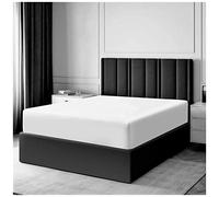 40 cm Deep Fitted Sheets Double Bed- 100% Egyptian Cotton Bed Sheets- 300 Thread Count Hotel Quality Bedding- White