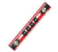 40 cm Electrician Spirit Level with 4 Adjustable Drilling Templates, Vertical and Horizontal Measuring, Mirror Soldering Levels, Precise Measurement, Aluminium Alloy, for Sockets, Picture Hanging, etc