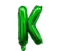 40 cm Green Foil Balloon Letter K for Helium Filling