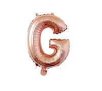 40 cm Rose Gold Foil Balloon Letter G for Helium Filling